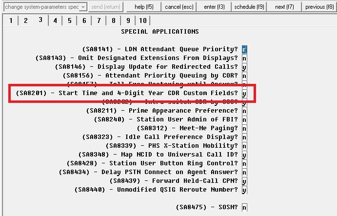 Avaya (Customized Output Format Call Center) - SMDR/CDR call logging